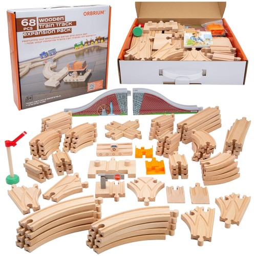 Set binari treno legno con - legno,